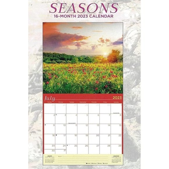 2023 Calenda Seasons in Nature 16 Month Wall Calendar Gift Full Size 12 X 22 in - Picture 3 of 10